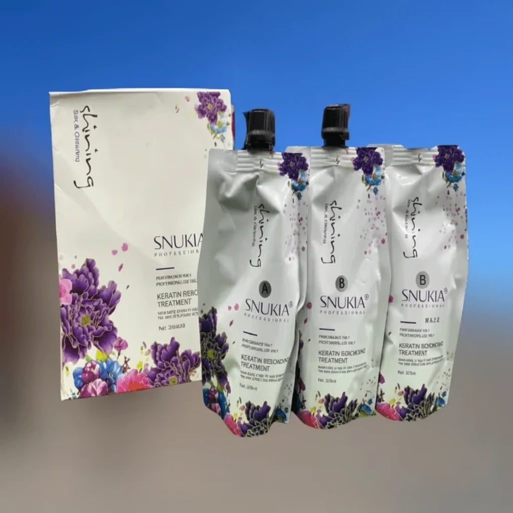SNUKIA Keratin-Infused Japanese Hair Straightening Cream Kit