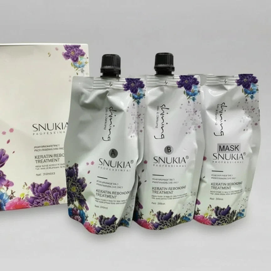 SNUKIA Keratin-Infused Japanese Hair Straightening Cream Kit