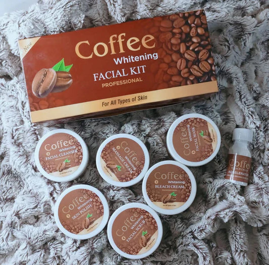 Coffee Skin Whitening Facial kit All Skin Type With Bleach | Premium Skincare & Beauty Products in Pakistan