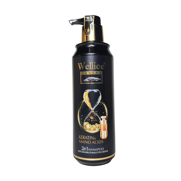 Wellice Caviar Keratin & Amino Acids 2-In-1 Shampoo 500ML