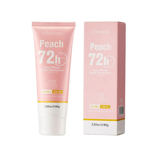 KORMESIC Peach Scented Whole Body Deodorant Cream 72H Odor Control - 80gm