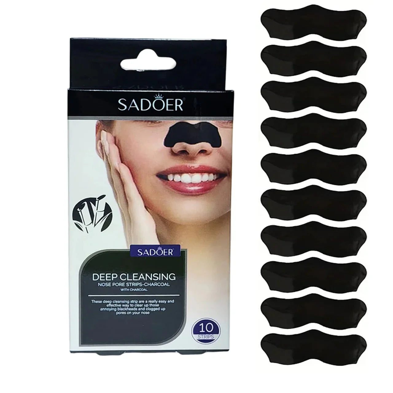 Sadoer Deep Cleansing Nose Pore Strips with Charcoal | Premium Skincare & Beauty Products in Pakistan