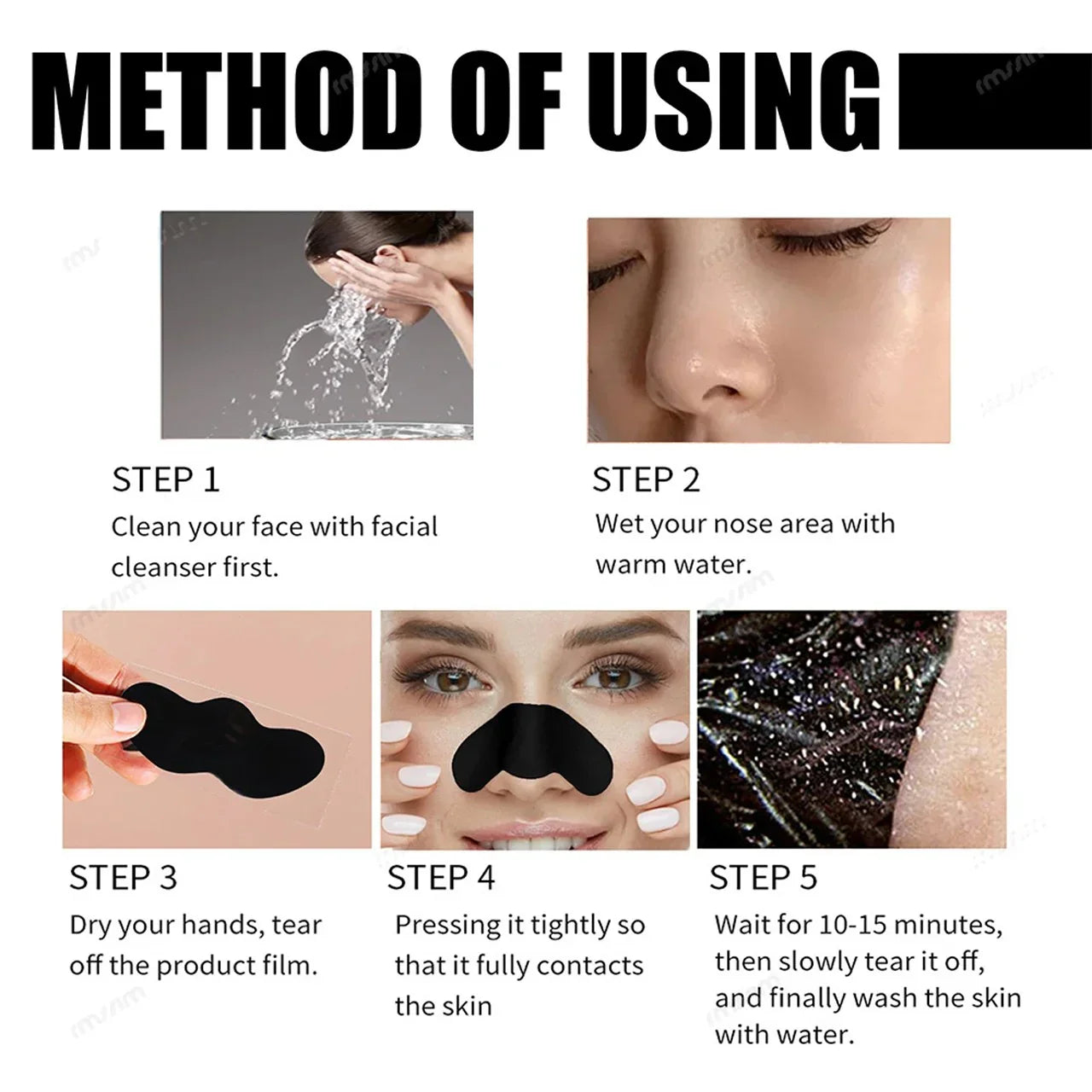 Sadoer Deep Cleansing Nose Pore Strips with Charcoal | Premium Skincare & Beauty Products in Pakistan