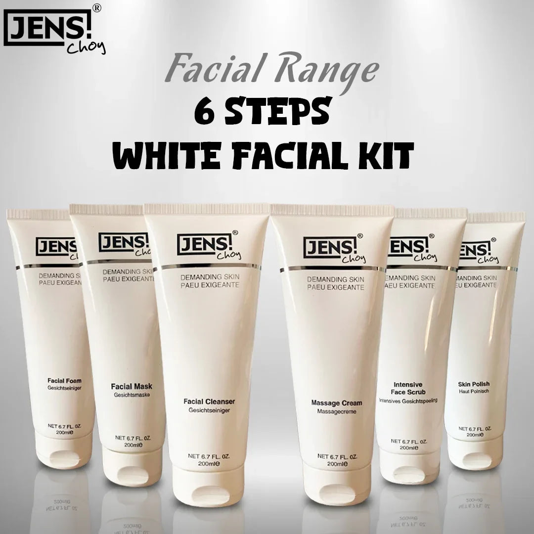 Jens Choy 6 Steps White Facial Kit - 200ml Each | Premium Skincare & Beauty Products in Pakistan