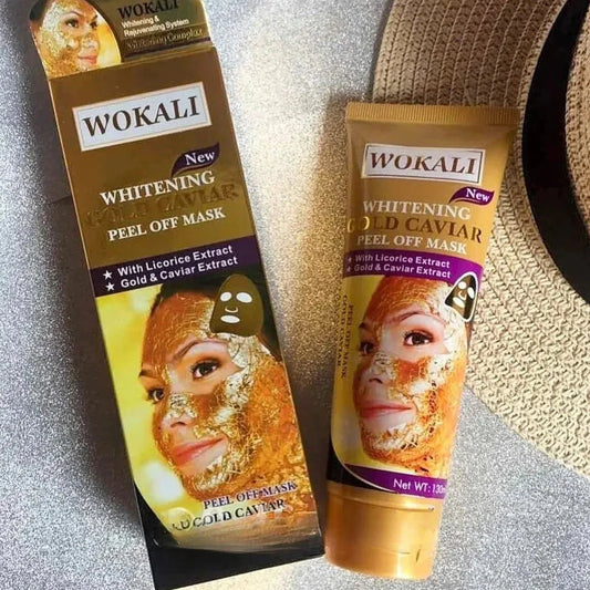 Wokali Whitening Gold Caviar Peel‑Off Mask – 130ml | Premium Skincare & Beauty Products in Pakistan