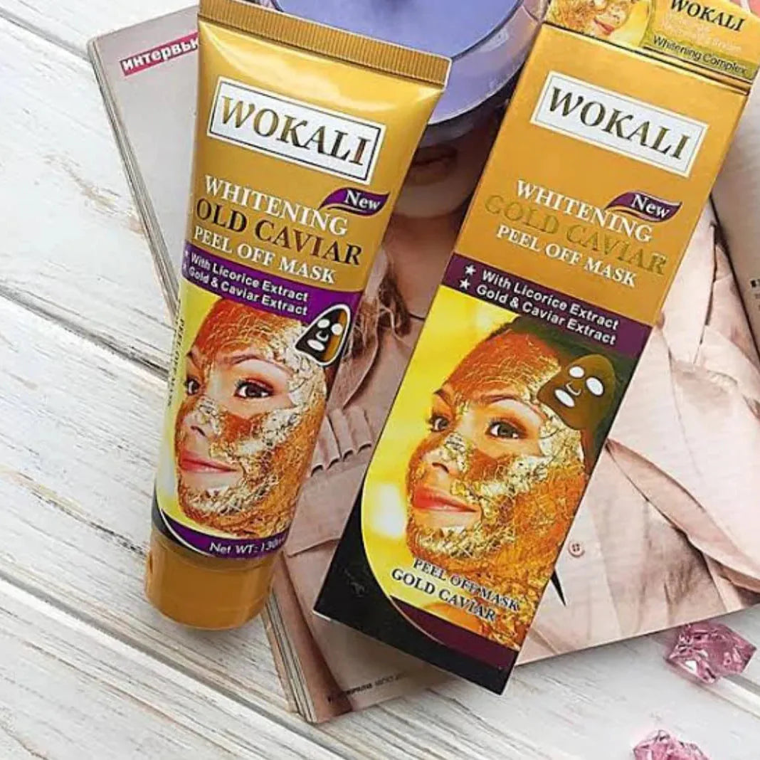 Wokali Whitening Gold Caviar Peel‑Off Mask – 130ml | Premium Skincare & Beauty Products in Pakistan