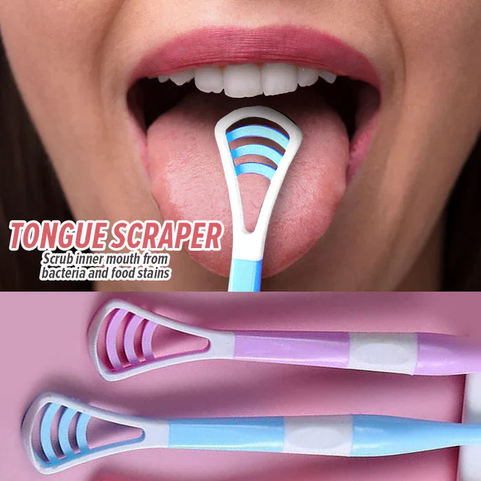 2in1 Toothbrush With Tongue Cleaner - 8 Pcs