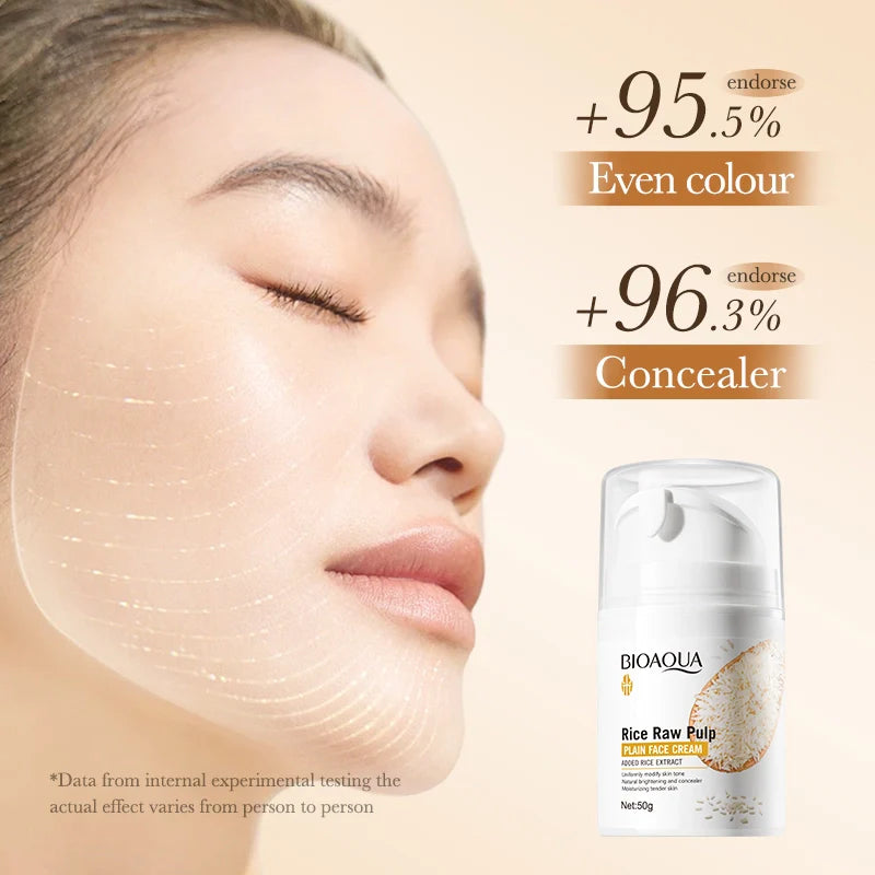 Bioaqua Rice Raw Pulp Face Cream - 50g