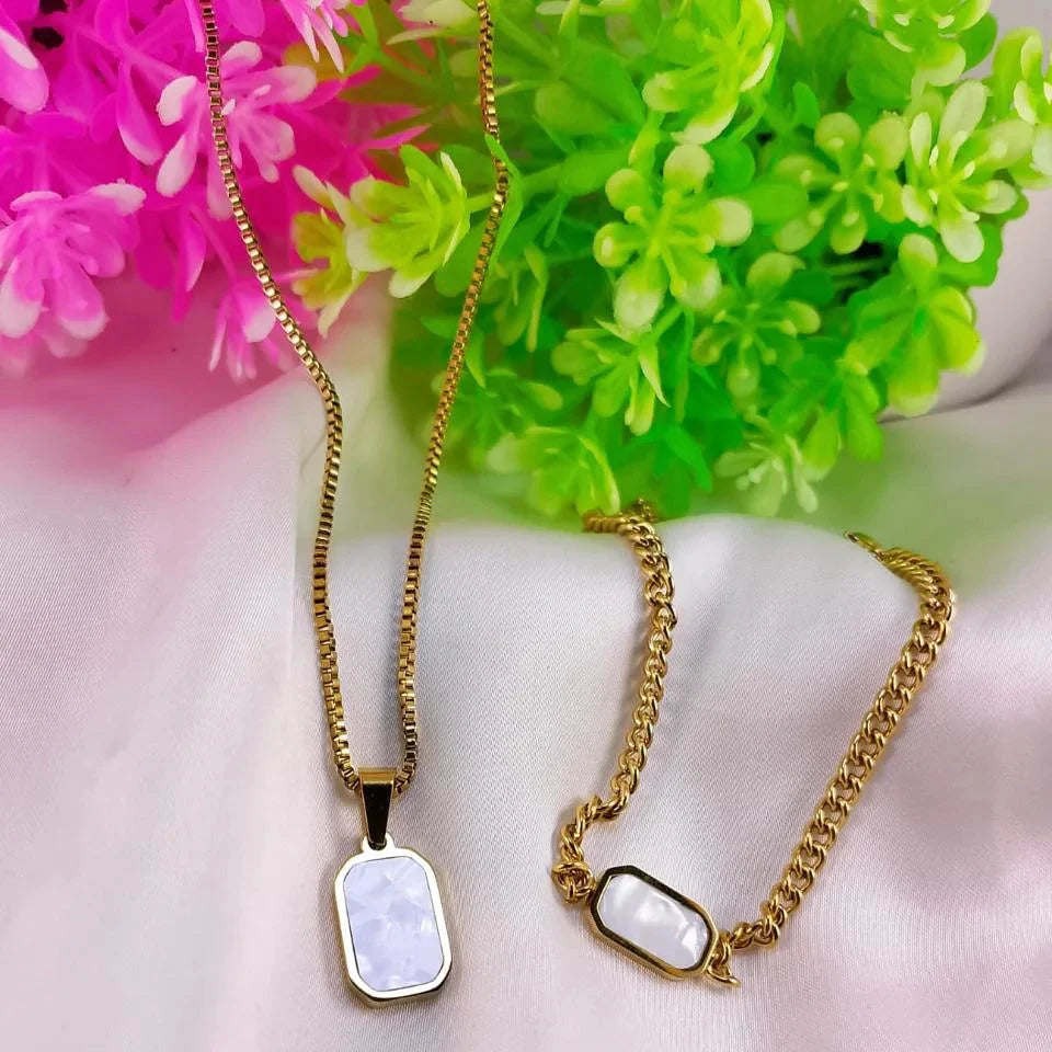 Stainless Steel Locket Bracelet Set – Each