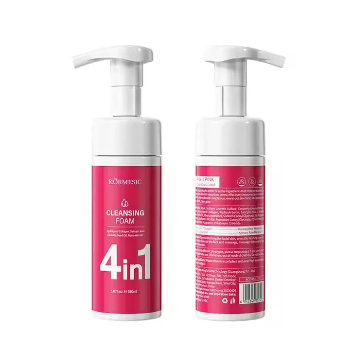 KORMESIC 4in1 Mousse Moisturizer Pink Cleanser - 150ml