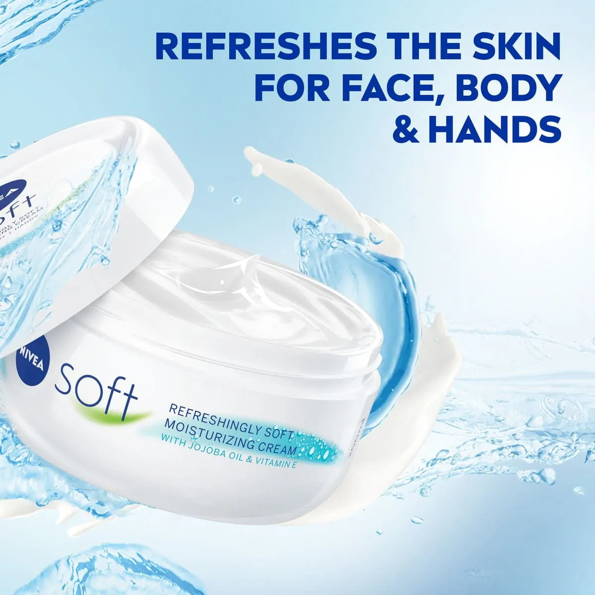 Nivea Soft Refreshingly Soft Moisturizing Cream, Jojoba Oil + Vitamin-E | Premium Skincare & Beauty Products in Pakistan