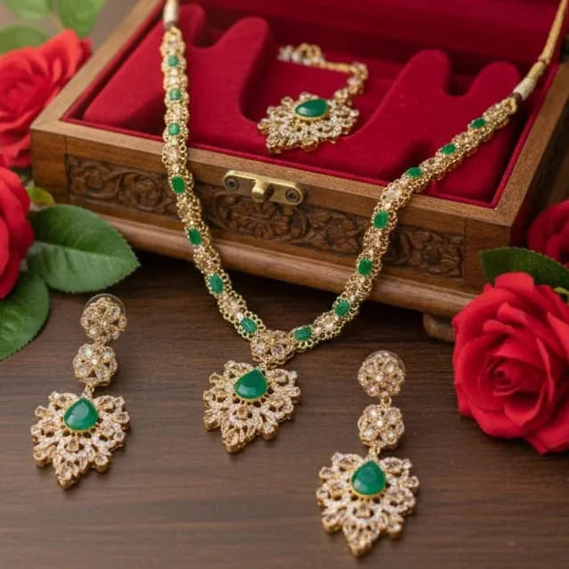 Zircon Necklace Set – Best Quality