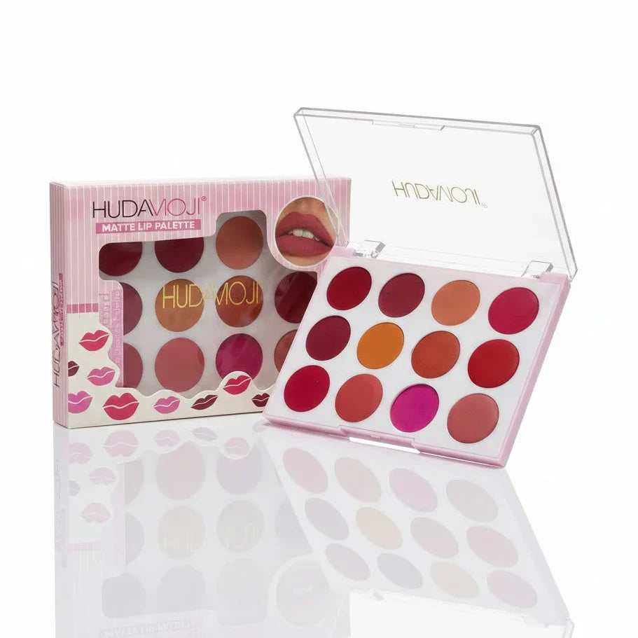 Hudamoji Matte Lip Palette - 12 Colors