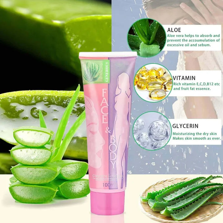 Face and Body Brightening & Exfoliating Cleansing Scrub Gel | Premium Skincare & Beauty Products in Pakistan