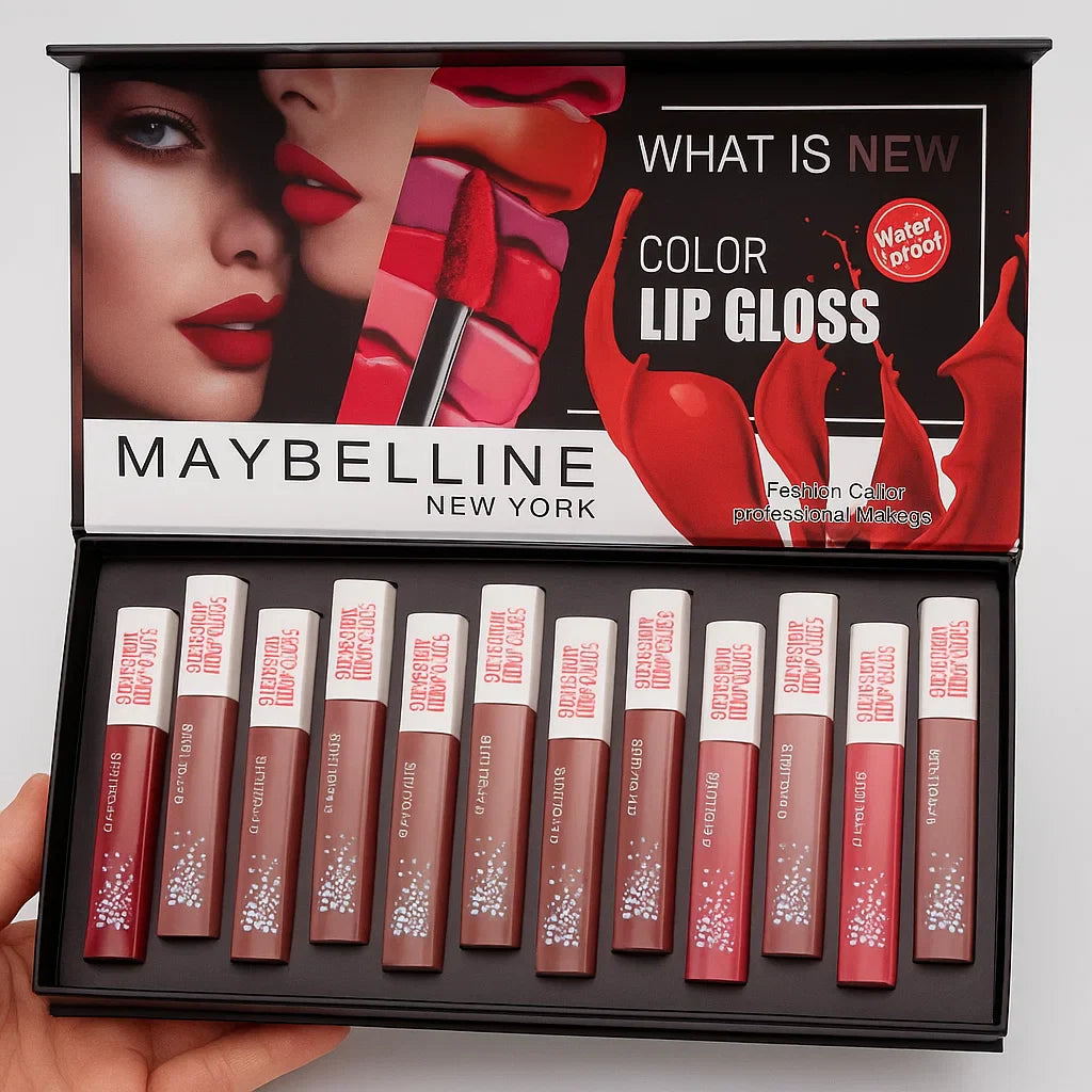 Maybelline lipgloss Set - Pack of 12