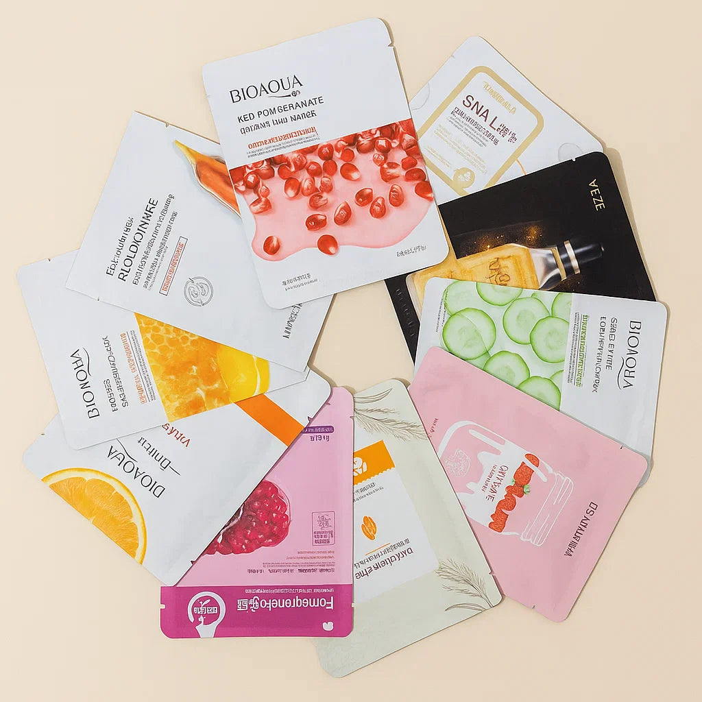 Moisturizing Face Sheet Masks - 10pcs | Premium Skincare & Beauty Products in Pakistan