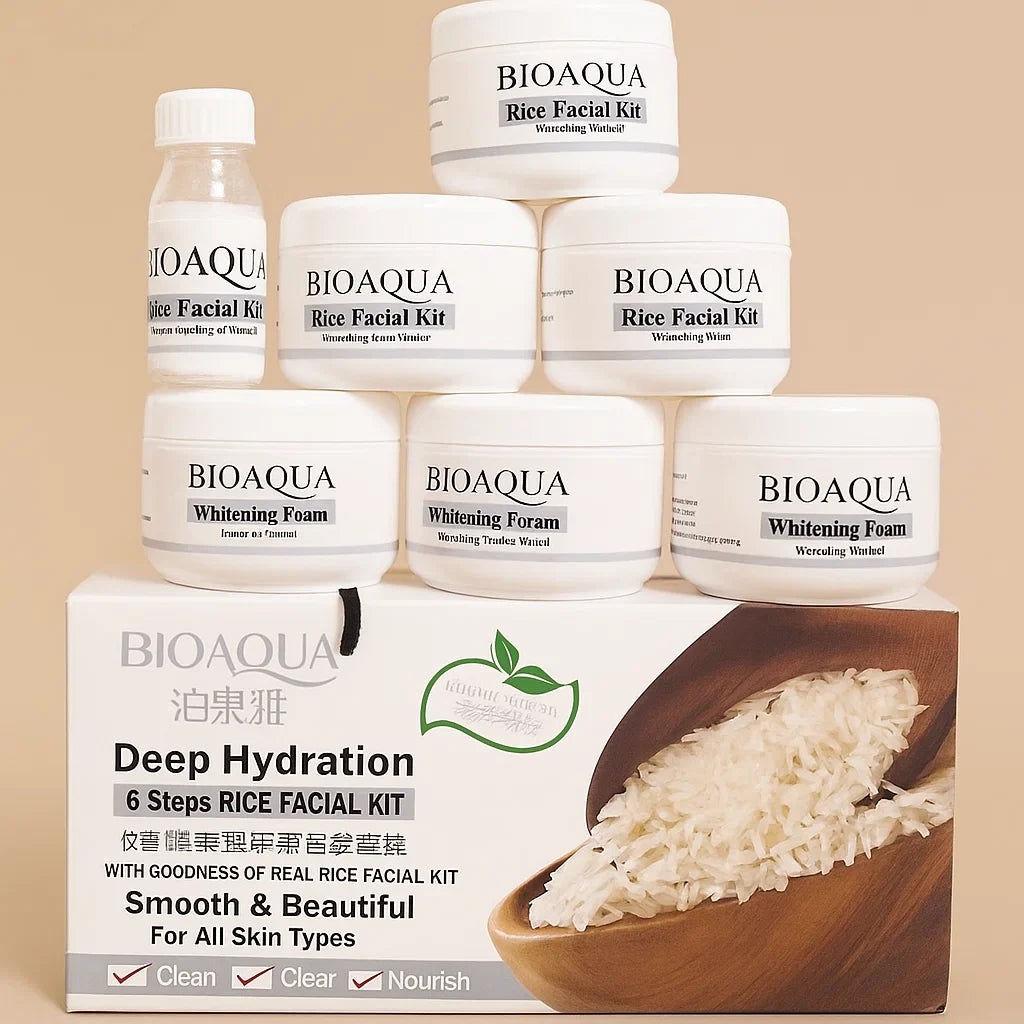 Bioaqua Rice Facial Kit With Rice Moisturizing Lotion | Premium Skincare & Beauty Products in Pakistan