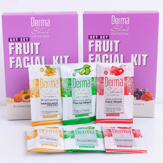 Derma Shine Fruit Facial Kit Sachet - 6 Packs | Premium Skincare & Beauty Products in Pakistan