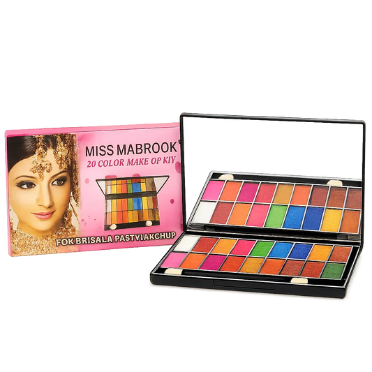 Miss Mababrook 20 Color Glitter Eyeshadow Palette