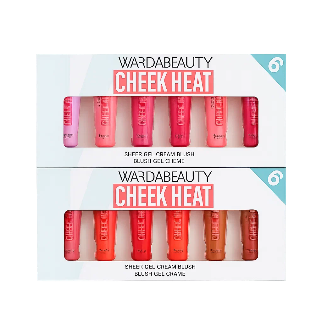Original Warda Beauty Cheek Heat Liquid Blush-On - 6/Pcs Set