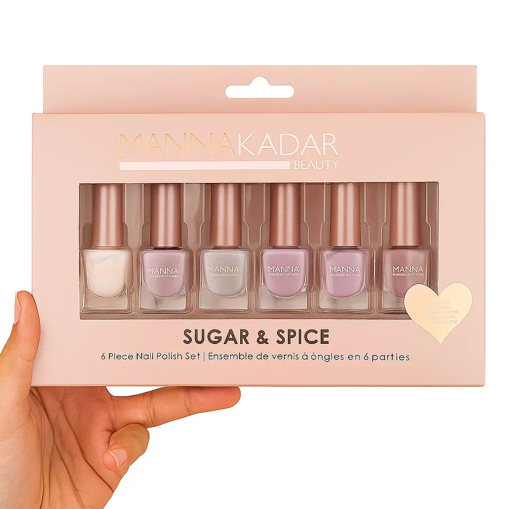 MannaKadar 6pc Nail Polish Set – Stunning, Long-Lasting Colors