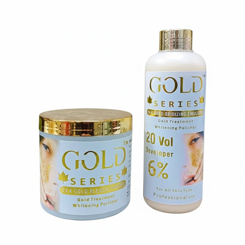 Gold 24K Gold Oxidizing Emulse + Bleach Powder | Premium Skincare & Beauty Products in Pakistan