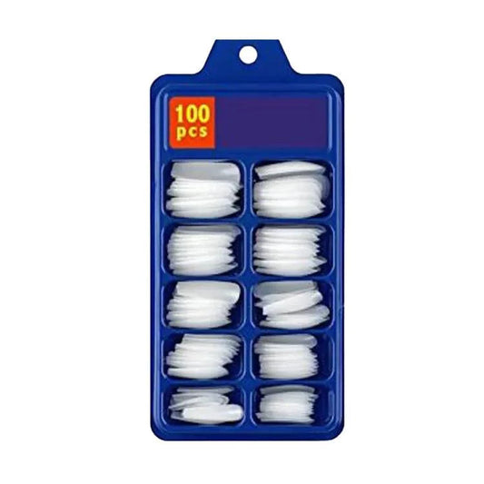 100-Pcs Natural Transparent Artificial Nails