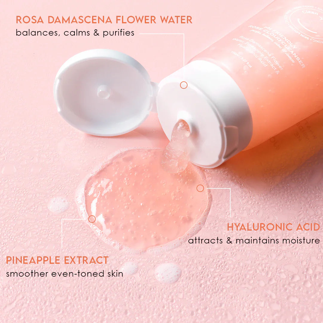 HER Beauty balance bestie pH Friendly Rose Cloud Cleanser 150ml / 5.07 fl.oz
