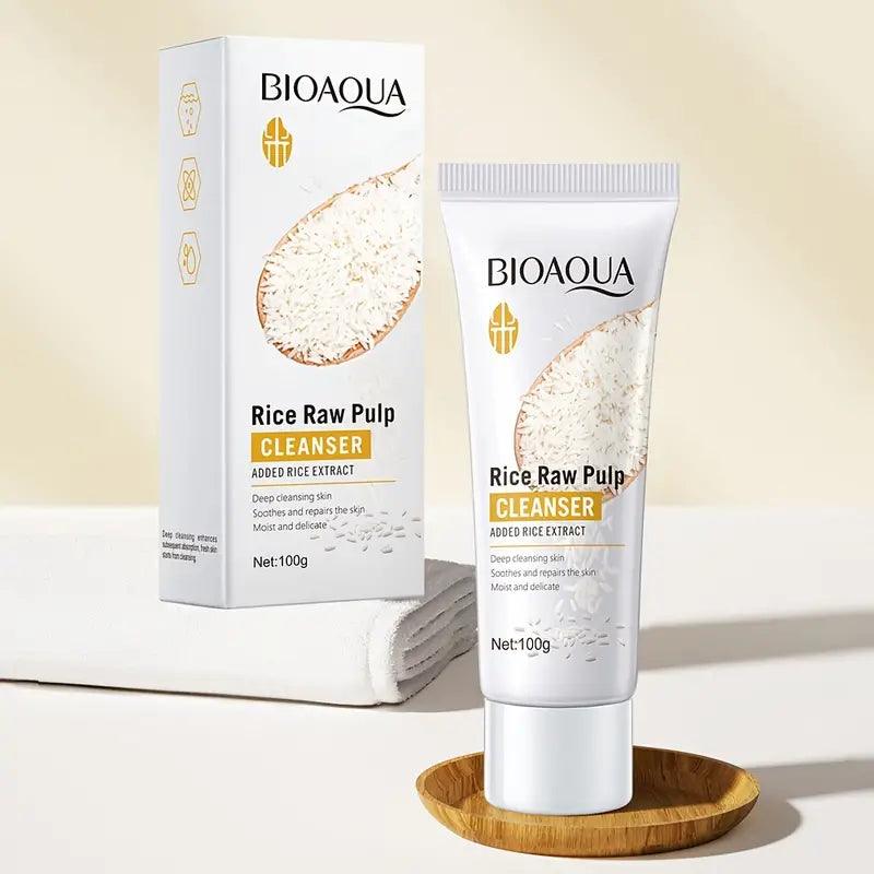 Bioaqua Rice Raw Pulp Cleanser - 100g | Premium Skincare & Beauty Products in Pakistan