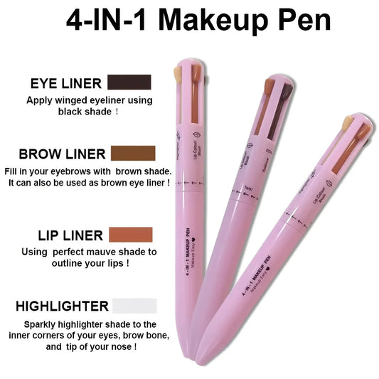 4 In 1 Makeup Pen - Multi function water proof | Premium Skincare & Beauty Products in Pakistan