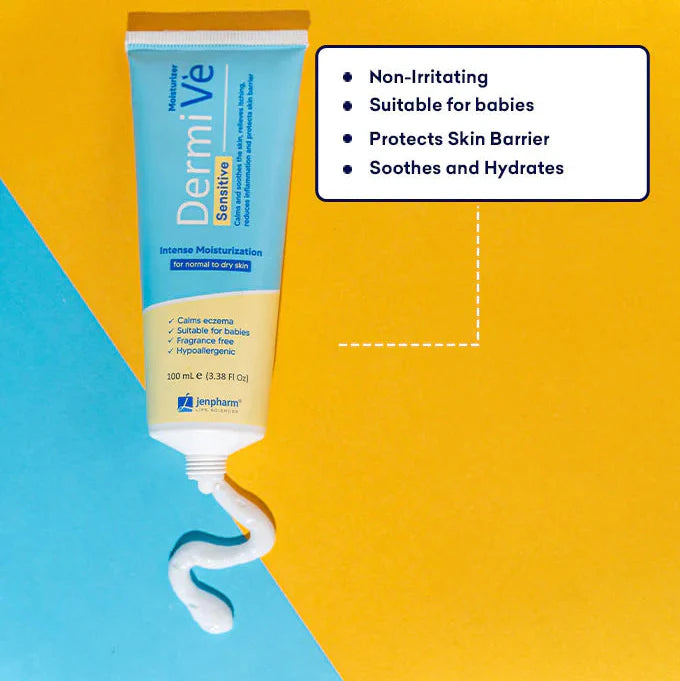Dermive Sensitive Moisturizer Soothes Skin | Relieves Itching - 100ml