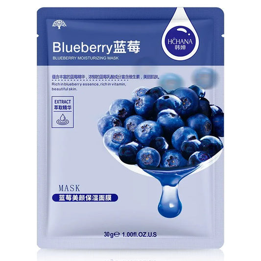 HCHANA Skin Care Blueberry Moisturizing Sheet Mask - 25g