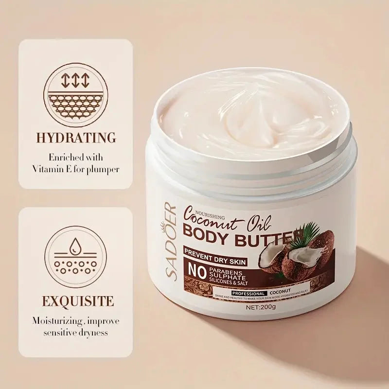 Sadoer Body Butter Coconut Cream 200g | Premium Skincare & Beauty Products in Pakistan