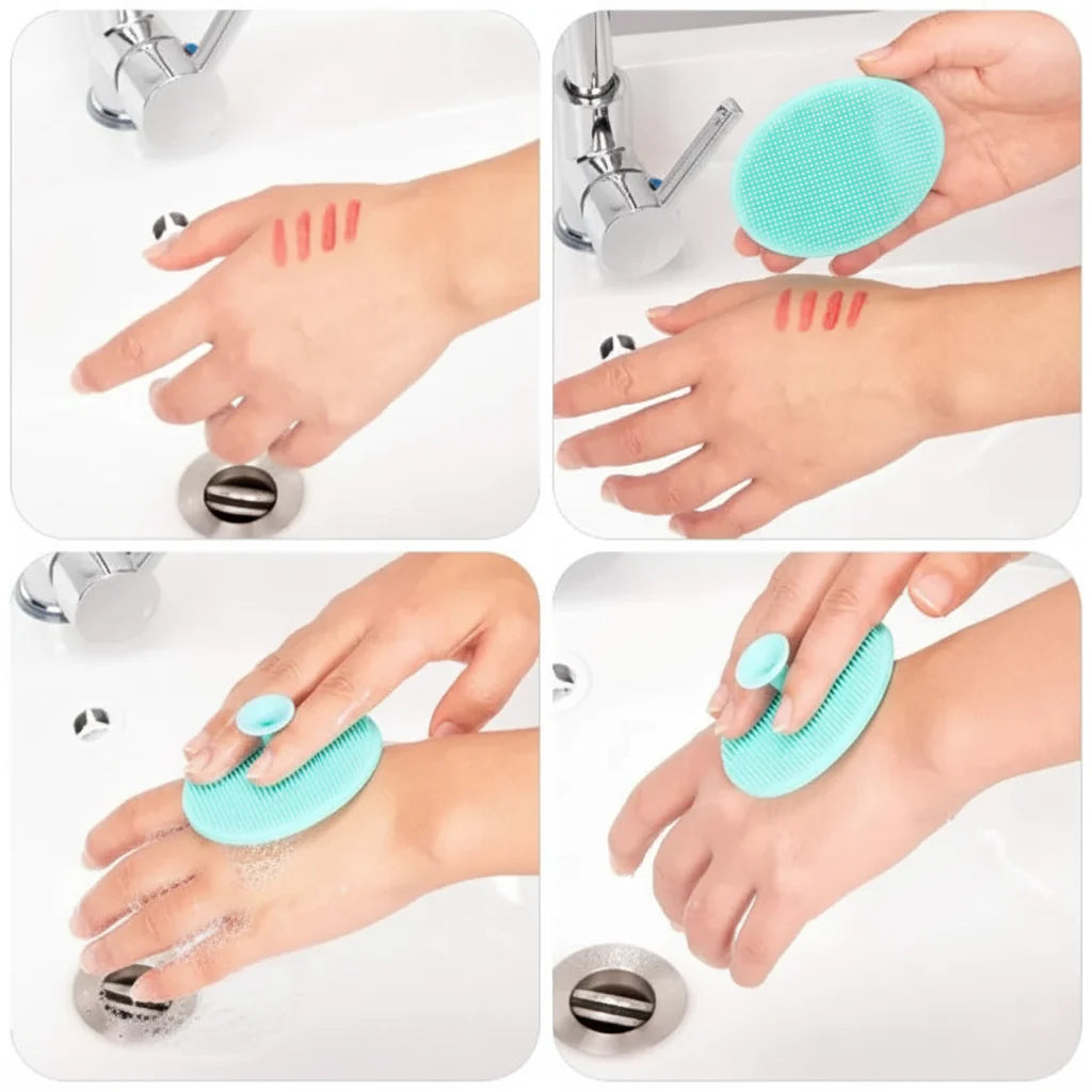 Portable Facial Cleaning Mat Pad Scrubber Silicone Face Cleansing Brush | Premium Skincare & Beauty Products in Pakistan