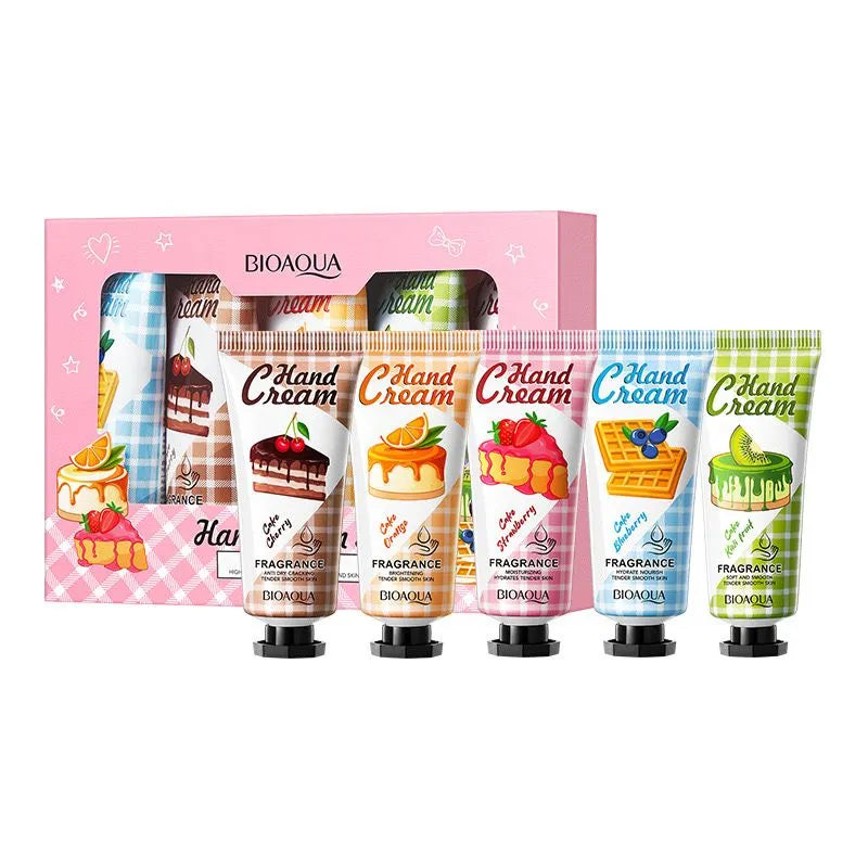 Bioaqua Pack Of 5 Mini Cute Fragrance Hand Creams  - 20g | Premium Skincare & Beauty Products in Pakistan