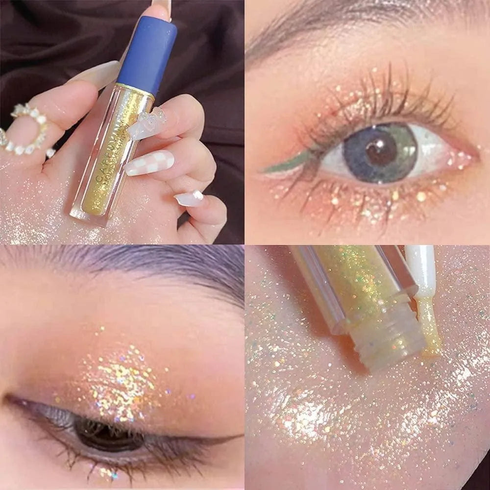 Romantic Charm Glitter Liquid Eyeshadow - Pack Of 4