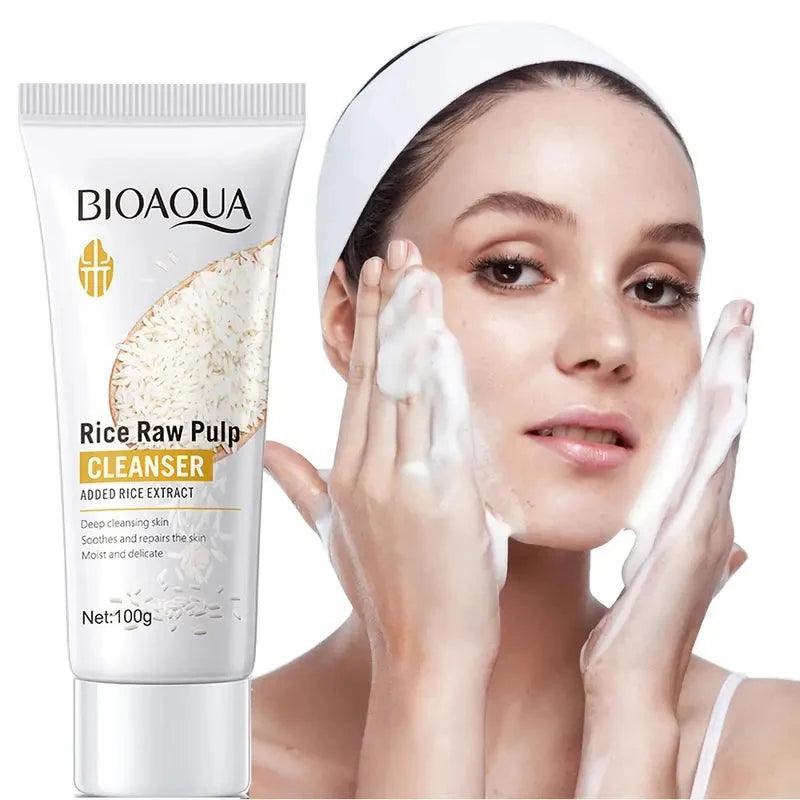 Bioaqua Rice Raw Pulp Cleanser - 100g | Premium Skincare & Beauty Products in Pakistan