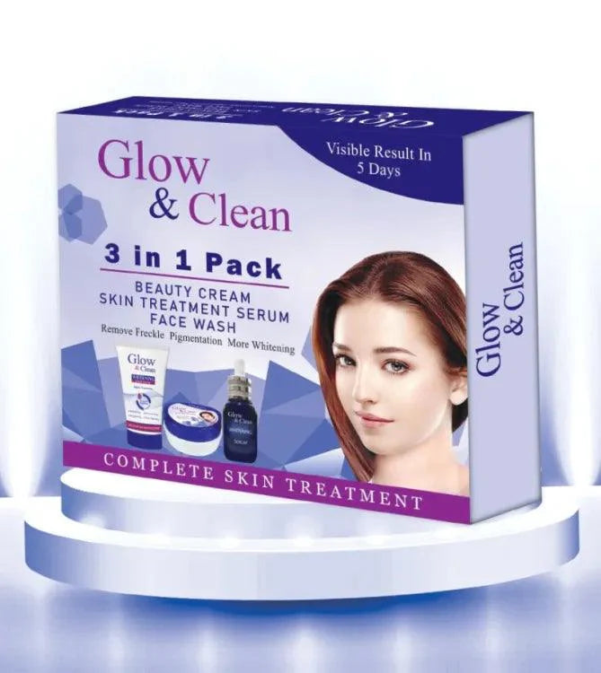 3 in 1 Glow & Clean Kit ( Cream, Serum, Face wash) | Premium Skincare & Beauty Products in Pakistan