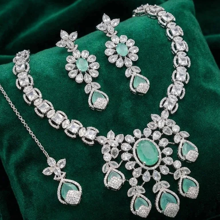 Royal AD Zircon Necklace – Super Finishing Real Diamond