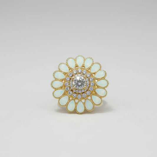 Shisha Kundan Ring