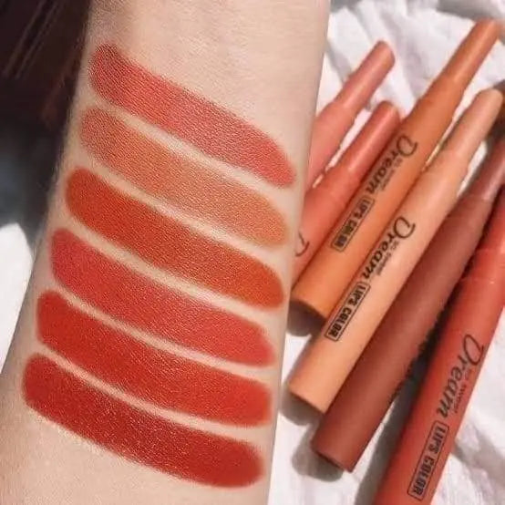 Heng Fang Silky Touch Refreshing Matte Dream Lips - Pack Of 6