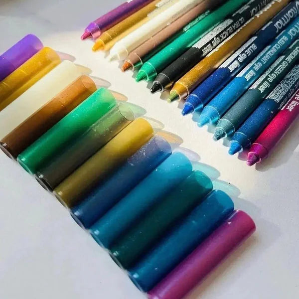 Flormar Waterproof Pencil Eyeliners -  Pack of 12