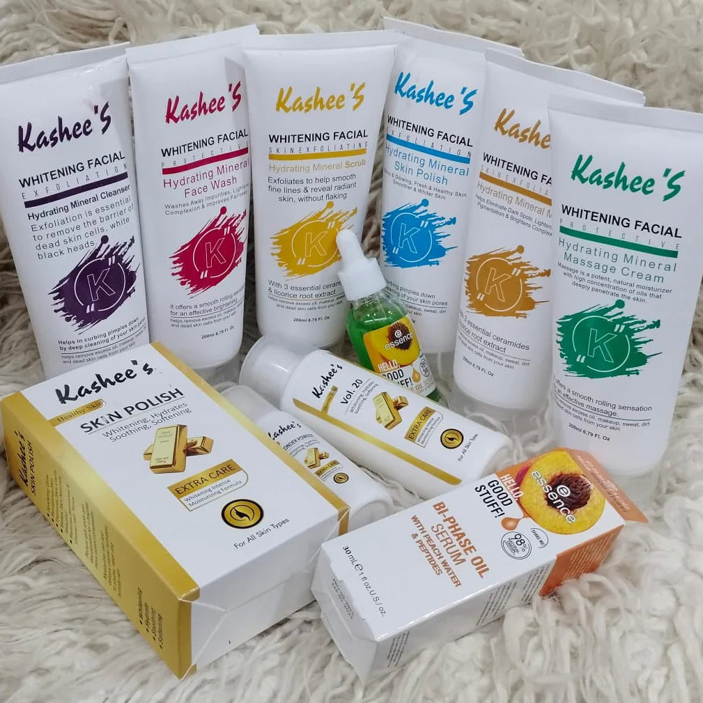 Kashee's Whitening Facial set - 200ml Each | Premium Skincare & Beauty Products in Pakistan