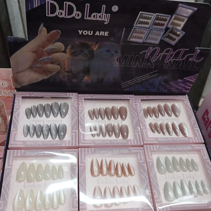 Dodo Lady Mink Nail - 12Pcs