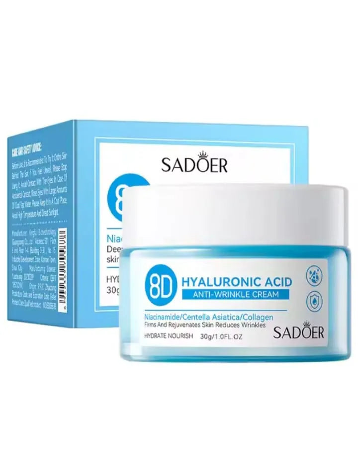 Sadoer 8D Hyaluronic Acid Anti-Wrinkle Cream - 30g