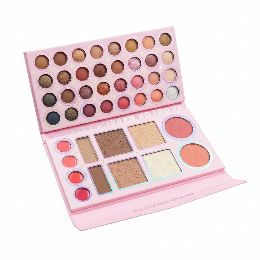 Aura Beauty Pink Amoiris Makeup Palette - 44 Colors