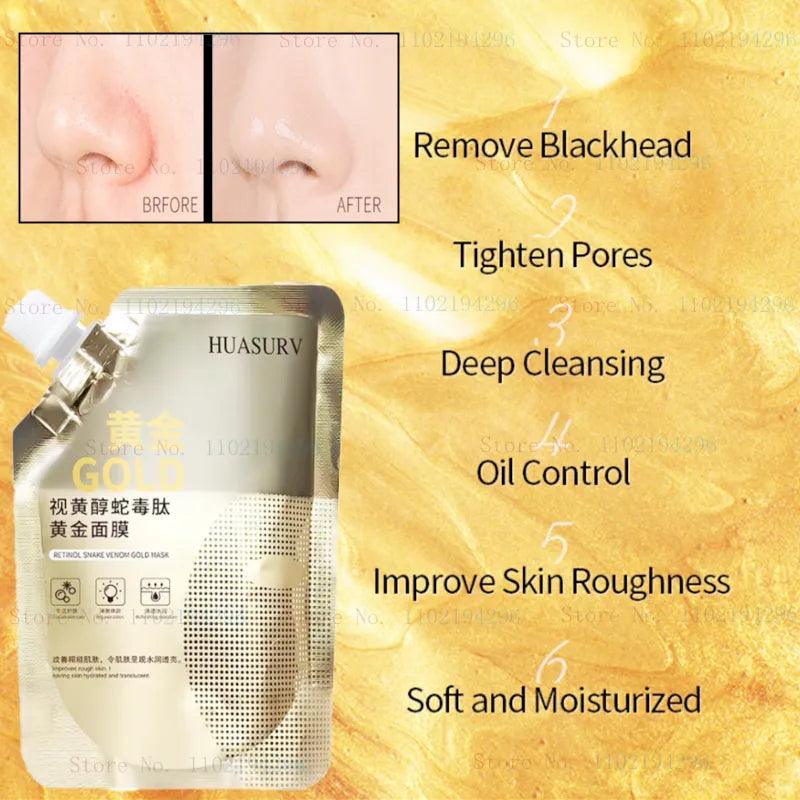 Gold Mask (100gram) Moisturizing Skin Care Clear Anti-aging Oil Control (LIMITED STOCK) | Premium Skincare & Beauty Products in Pakistan