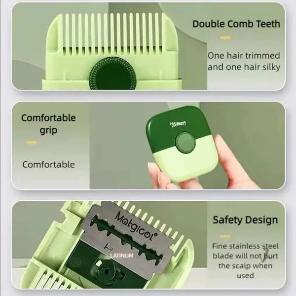 New Double-Sided Hair Razor Comb