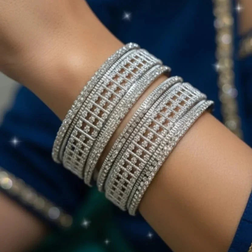 Silver Bengals Chura set