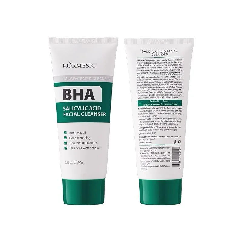 KORMESIC Remove Oil and Reduces blackheads Sylisylic Acid Facial Cleanser - 100g